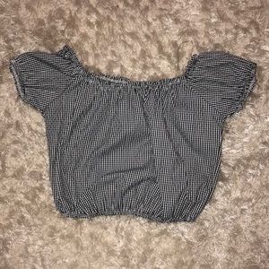 Off the shoulder crop top